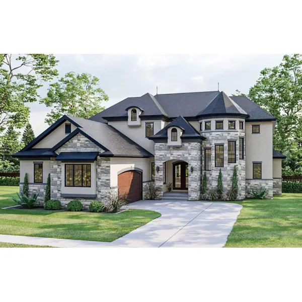 European House Plan Front of Home - Legacy Hills European Home 123S-0017 - Shop House Plans and More