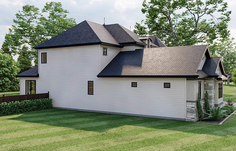 European House Plan Side View Photo - 123S-0017 - Shop House Plans and More
