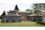 Modern House Plan Side View Photo - 123S-0018 - Shop House Plans and More