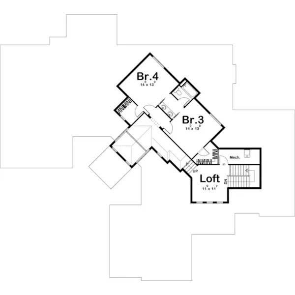 Luxury House Plan Second Floor - Pebble Beach Luxury Home 123S-0023 - Shop House Plans and More