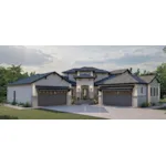 Spanish House Plan Front of House 123S-0023