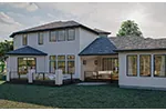 Modern House Plan Rear Photo 02 - 123S-0025 - Shop House Plans and More