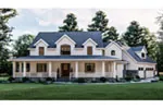 Modern House Plan Front of Home - Melrose Avenue Modern Farmhouse 123S-0029 - Shop House Plans and More