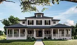 Country House Plan Front of Home - Greensborough Farmhouse 123S-0035 - Shop House Plans and More