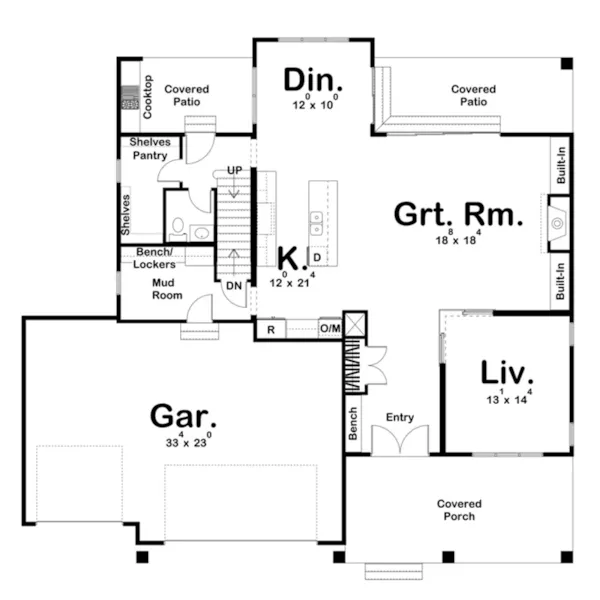 Luxury House Plan First Floor - Poplar View Luxury Home 123D-0067 | House Plans and More