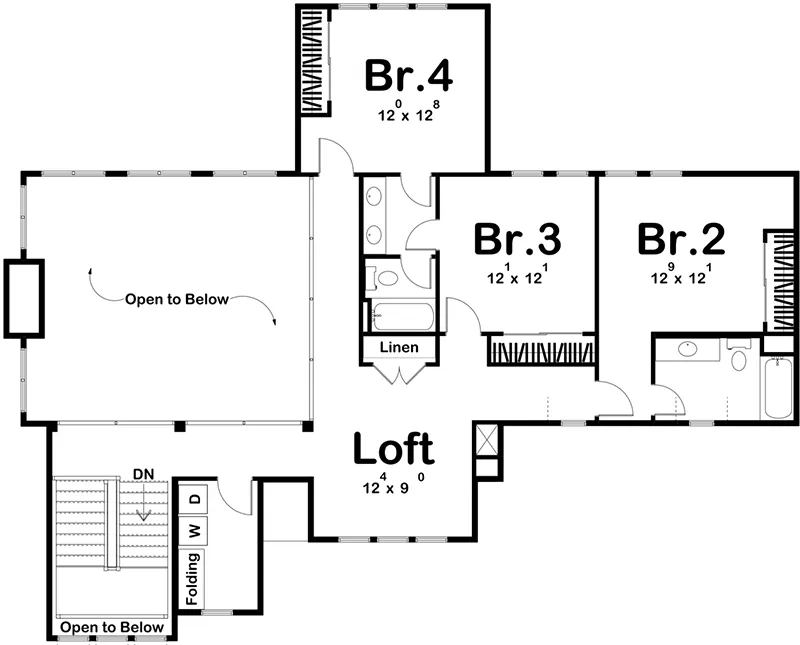 Luxury House Plan Second Floor - Brook Hollow Hill Luxury Home 123S-0055 | House Plans and More