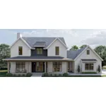 Modern Farmhouse Plan Front of Home - Southbend Modern Farmhouse 123S-0063 | House Plans and More