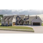 Waterfront House Plan Front of House 123S-0065