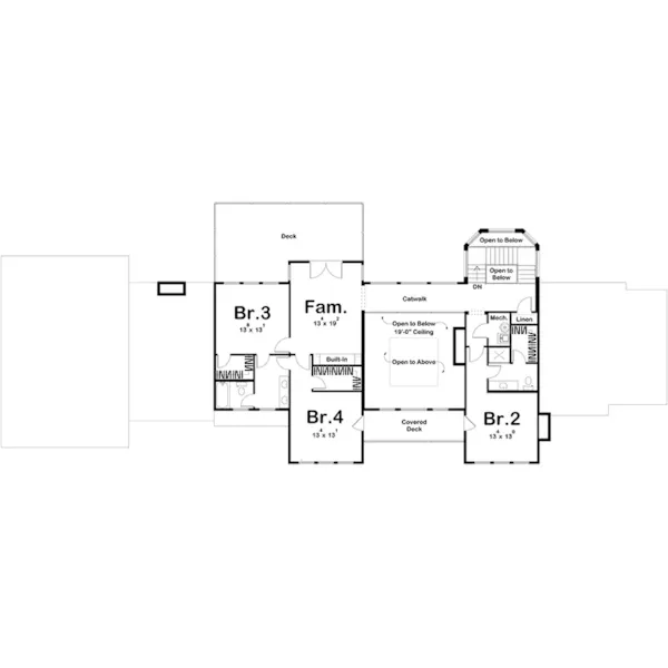 Saltbox House Plan Second Floor - Salthouse Luxury Home 123S-0067 | House Plans and More