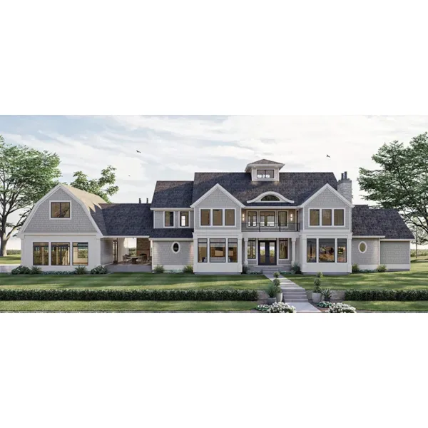 Beach & Coastal House Plan Front of Home - Salthouse Luxury Home 123S-0067 | House Plans and More