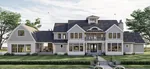 Saltbox House Plan Front of Home - Salthouse Luxury Home 123S-0067 | House Plans and More