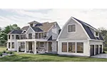 Saltbox House Plan Side View Photo - Salthouse Luxury Home 123S-0067 | House Plans and More