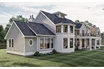 Waterfront House Plan Side View Photo 01 - Salthouse Luxury Home 123S-0067 | House Plans and More