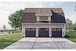 Saltbox House Plan Side View Photo 02 - Salthouse Luxury Home 123S-0067 | House Plans and More