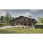 Contemporary House Plan Front of House 123S-0130