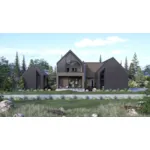 Waterfront House Plan Front of House 123S-0136