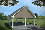Building Plans Front of Home - Tori Traditional Carport 124D-6003 | House Plans and More