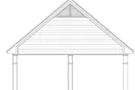 Building Plans Rear Elevation - Tori Traditional Carport 124D-6003 | House Plans and More