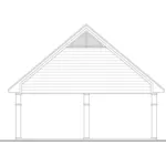 Building Plans Rear Elevation - Tori Traditional Carport 124D-6003 | House Plans and More