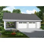 Building Plans Front of House 124D-6004