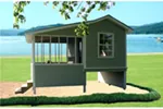 Building Plans Front of Home - Tinley Unique Screened Porch 124D-7500 | House Plans and More