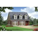 Building Plans Front of House 124D-7503