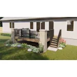 Building Plans Front of House 125D-3010