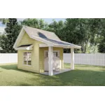 Building Plans Front of Home - Martha Shed With Covered Porch 125D-4500 | House Plans and More