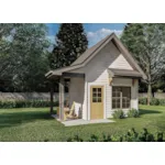 Building Plans Front of Home - Marilyn Shed With Front Porch 125D-4501 | House Plans and More