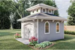 Building Plans Front of Home - Abrantes Shingle Style Shed 125D-4504 | House Plans and More
