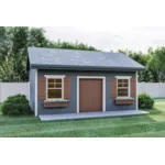 Building Plans Front of House 125D-4512