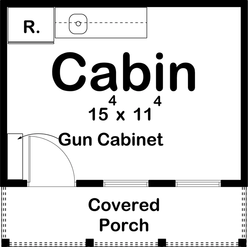 Cabin & Cottage Project Plan First Floor 125D-4517