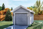 Building Plans Front of Home - Maribelle 1-Car Garage 125D-6005 | House Plans and More