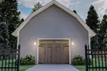 Building Plans Rear Photo 02 - Brandy Barn Style Garage 125D-6010 | House Plans and More
