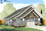 Traditional House Plan Front Image - Blackburn Rustic 2-Car Garage 125D-6012 | House Plans and More