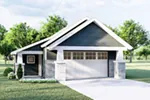 Building Plans Front of Home - Blackburn Rustic 2-Car Garage 125D-6012 | House Plans and More