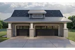 Traditional House Plan Front of Home - Echoridge Bungalow 3-Car Garage 125D-6014 | House Plans and More