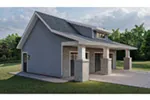 Craftsman House Plan Front Photo 01 - Echoridge Bungalow 3-Car Garage 125D-6014 | House Plans and More
