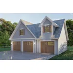 Building Plans Side View Photo 01 - 125D-6043 | House Plans and More