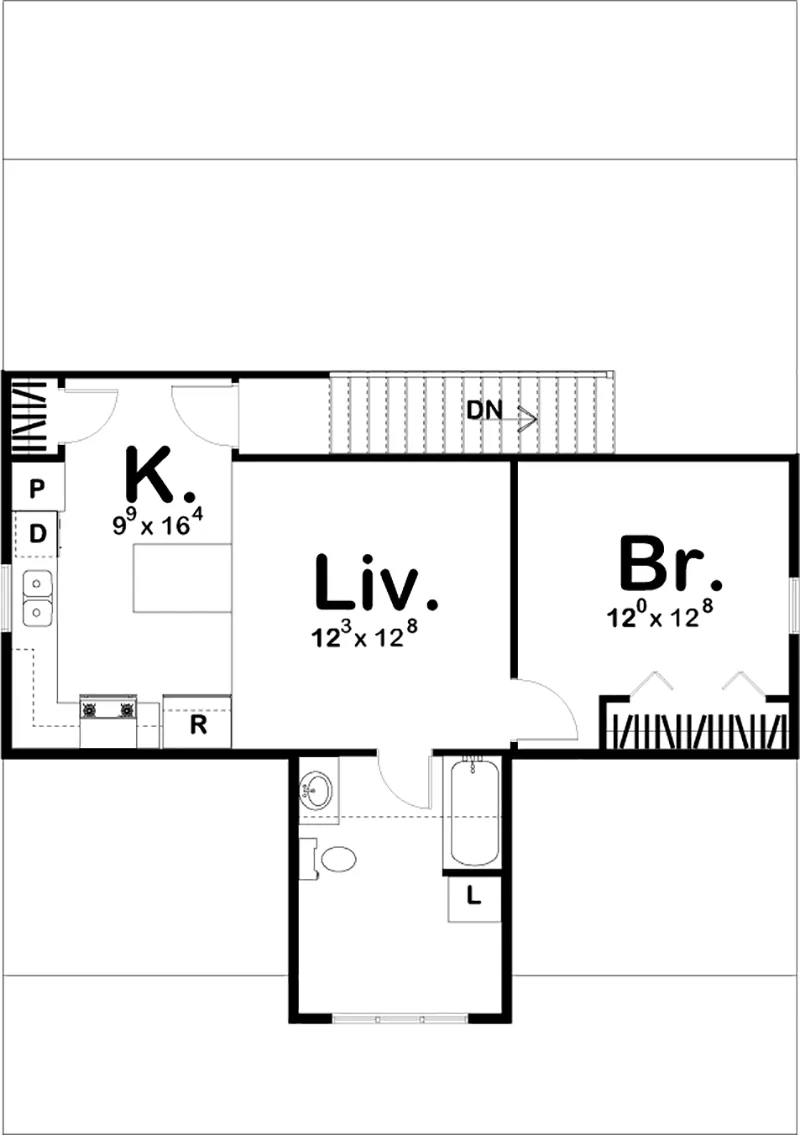 Bungalow Project Plan Second Floor 125D-6061