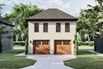 Mediterranean House Plan Front of Home - Gianna Stucco Apartment Garage 125D-7501 | House Plans and More