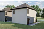 Building Plans Rear Photo 01 - Gianna Stucco Apartment Garage 125D-7501 | House Plans and More