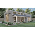 Building Plans Front of House 125D-7511