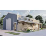 Building Plans Front of House 125D-7520