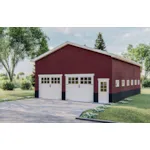 Building Plans Front of House 125D-7524