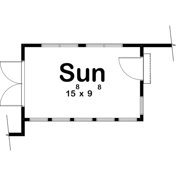 Modern FarmProject Plan First Floor 125D-7550