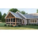 Building Plans Front of House 125D-7551