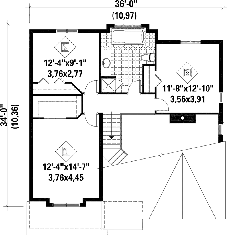 Traditional House Plan Second Floor - Carleton Neoclassical Home 126D-0002 - Search House Plans and More