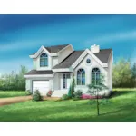 Traditional House Plan Front of House 126D-0002