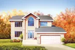 Georgian House Plan Front of Home - Becton Traditional Home 126D-0003 - Search House Plans and More